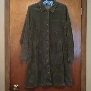 L.L. Bean Distressed Corduroy Dress, 14